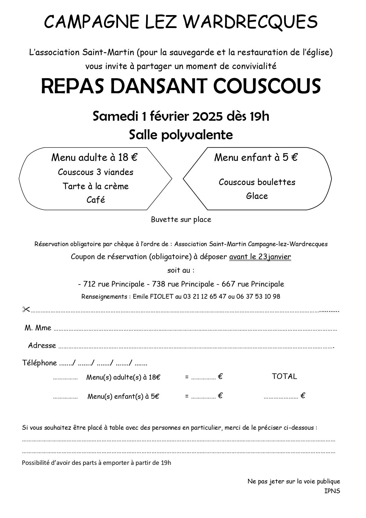 Repas dansant couscous